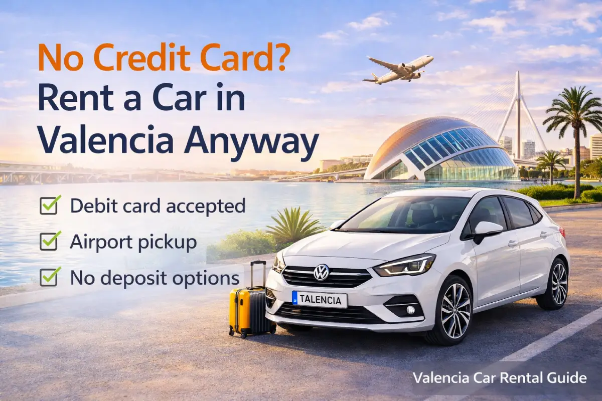 Car rental in Valencia without credit card
