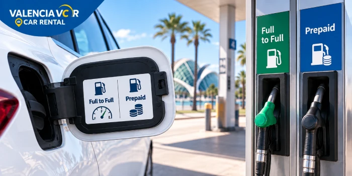 Car rental fuel policies in Valencia